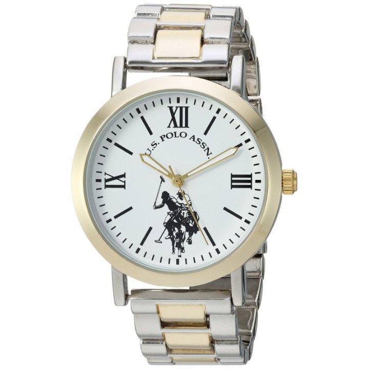 U.S. Polo Assn. USC40261AZ Reloj analógico de cuarzo de dos tonos para mujer