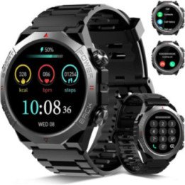 Relojes inteligentes militares para hombres (respuesta/hacer llamadas)